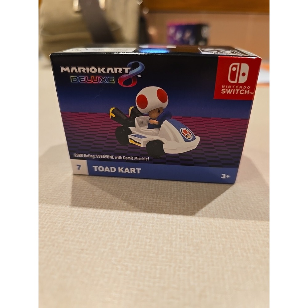 Toad Kart Toy #7 2024 McDonalds Mariokart 8‎ Deluxe Nintendo Switch Car Toy
